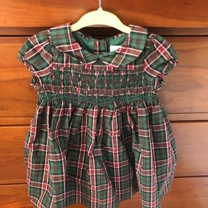 Janie and Jack 3-6 tartan Christmas dress, excellent used condition